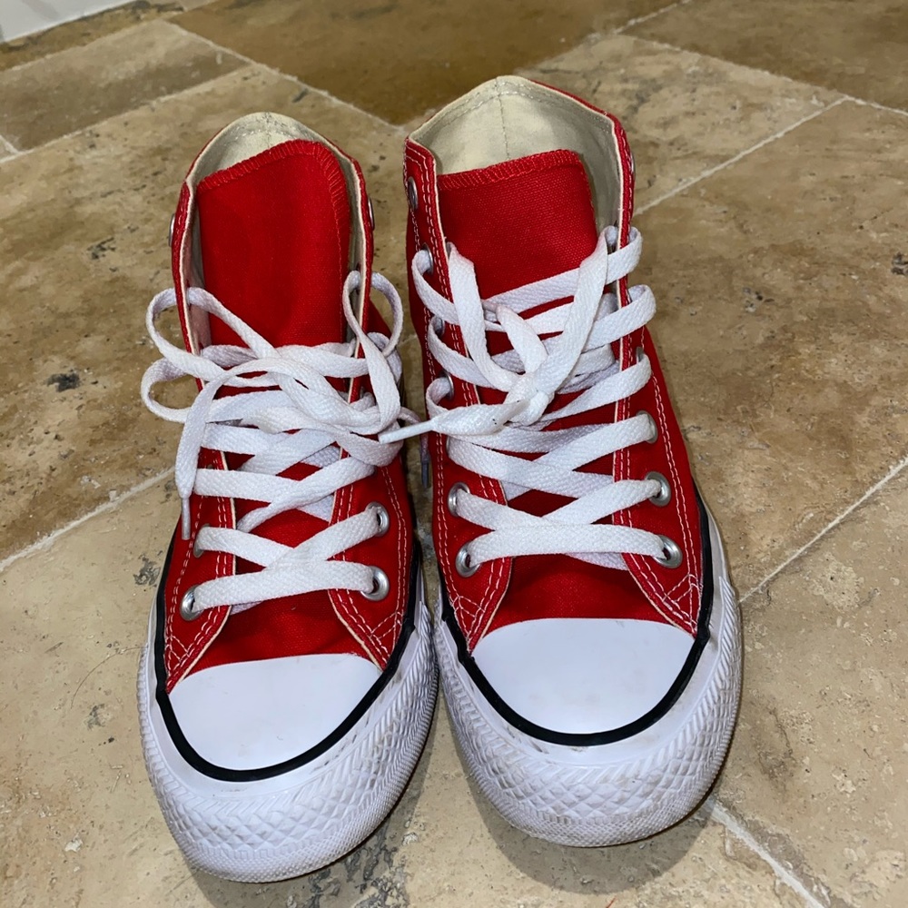 Red High Top Converse